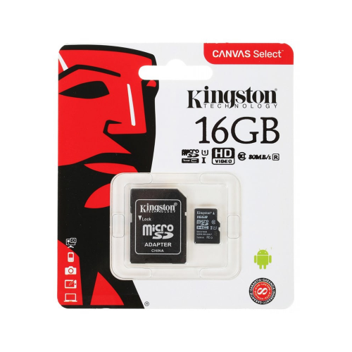 Карта памяти Kingston Canvas microSD 64 ГБ / microSDXC / Карта расширения памяти