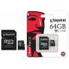 Карта памяти Kingston Canvas microSD 64 ГБ / microSDXC / Карта расширения памяти