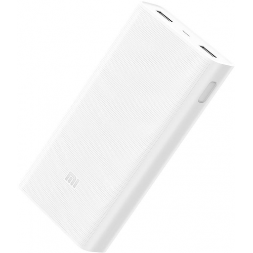 Повербанк (powerbank) Xiaomi Mi Power Bank 3 20000 mah с быстрой зарядкой/внешний аккумулятор портативный, переносной, мощный, универсальный для телефона/смартфона, белый