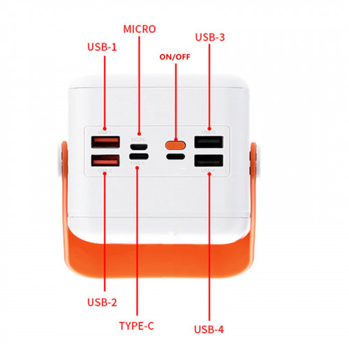 Power Bank gm gp-21 60 000mAh с фонариком и быстрой зарядкой