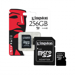 Карта памяти Kingston Canvas microSD 256 ГБ / microSDXC / Карта расширения памяти