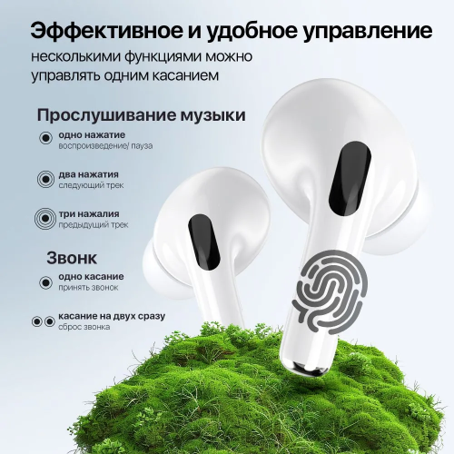 Беспроводные наушники MyPods Pro с экраном, высокое качество звучание, шумоподавление