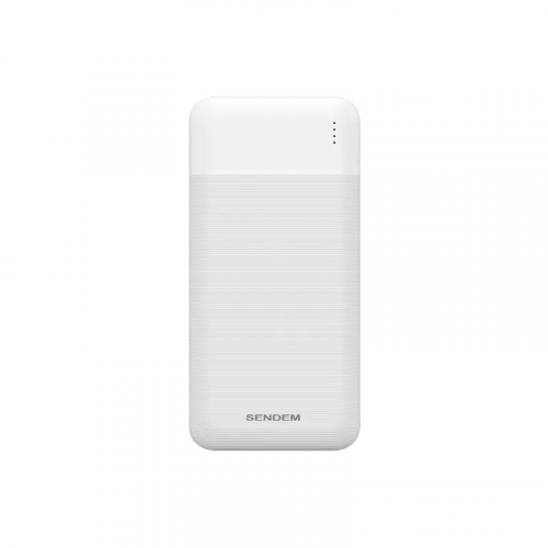 Внешний аккумулятор PowerBank Sendem PK91, 10000 мАч, белый